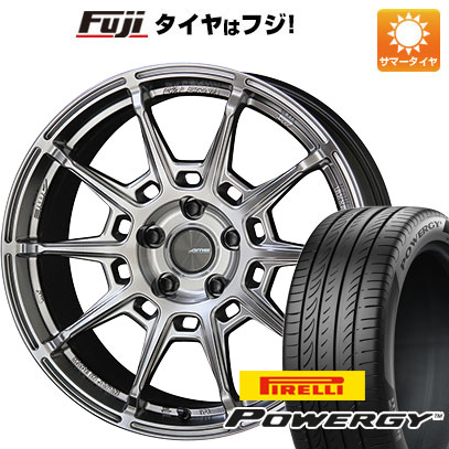 【新品国産車用5穴114.3】 夏タイヤ ホイール4本セット 225/60R18 ピレリ パワジー 共豊 ガレルナ レフィーノ 8J 18インチ(送料無料)｜フジコーポレーション