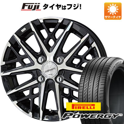 【新品国産車用4穴100】 夏タイヤ ホイール4本セット 185/65R15 ピレリ パワジー 共豊 スマック グレイヴ 5.5J 15インチ(送料無料)