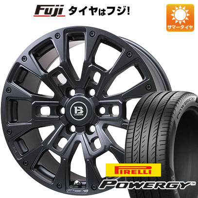 【新品国産車用6穴139.7】 夏タイヤ ホイール4本セット 285/50R20 ピレリ パワジー ビッグウエイ B-LUGNAS BRD(マットブラック) 8.5J 20インチ(送料無料)