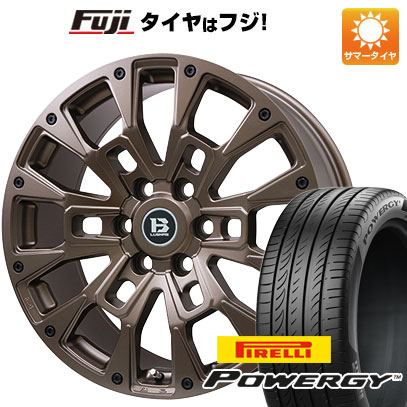 【新品国産車用6穴139.7】 夏タイヤ ホイール4本セット 285/50R20 ピレリ パワジー ビッグウエイ B-LUGNAS BRD(マットブロンズ) 8.5J 20インチ(送料無料)