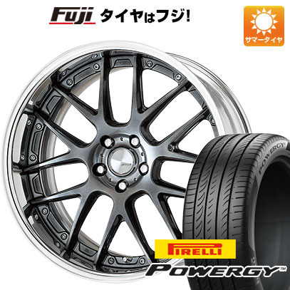 【新品国産車用5穴114.3】 夏タイヤ ホイール4本セット 225/40R19 ピレリ パワジー WORK ワーク ランベック LM7 7.5J 19インチ(送料無料)