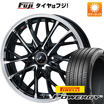 【新品国産車用4穴100】 夏タイヤ ホイール4本セット 205/45R17 ピレリ パワジー WEDS ウェッズ レオニス MV 6.5J 17インチ(送料無料)