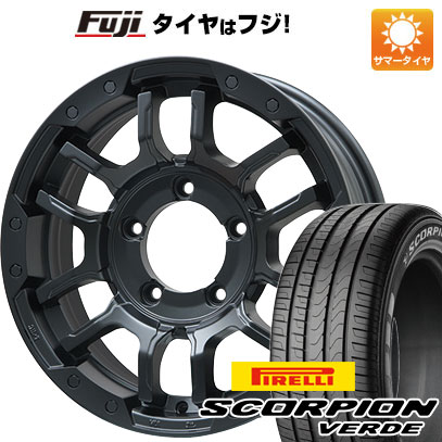 【新品】ジムニーシエラ/ジムニーノマド 夏タイヤ ホイール4本セット 215/70R16 ピレリ スコーピオン ヴェルデ ビッグウエイ B-LUGNAS FRD(マットブラック) 16インチ(送料無料) サマータイヤ
