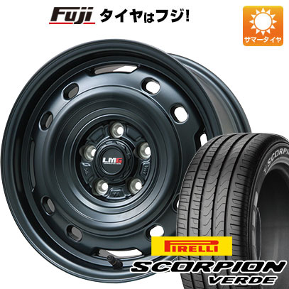 【新品】デリカD5 夏タイヤ ホイール4本セット 215/70R16 ピレリ スコーピオン ヴェルデ レアマイスター LMG OFF-STYLE 2 (マットブラック) 7J 16インチ(送料無料)