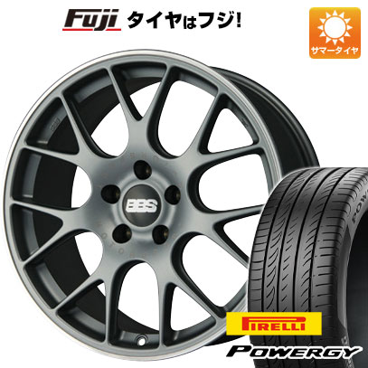 【新品国産車用5穴114.3】 夏タイヤ ホイール4本セット 225/45R19 ピレリ パワジー BBS GERMANY CH-R サテンチタニウム 8J 19インチ(送料無料)