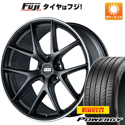 【新品国産車用5穴114.3】 夏タイヤ ホイール4本セット 245/40R19 ピレリ パワジー BBS GERMANY CI-R サテンブラック 8.5J 19インチ(送料無料)