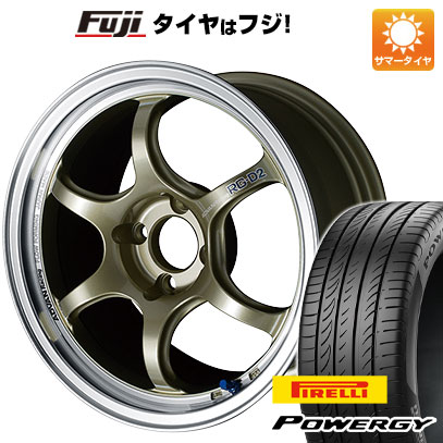 【新品国産車用5穴114.3】 夏タイヤ ホイール4本セット 215/50R17 ピレリ パワジー ヨコハマ アドバンレーシング RG-D2 7.5J 17インチ(送料無料)｜フジコーポレーション