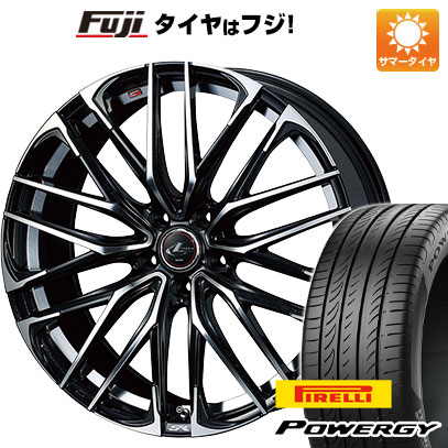 【新品国産車用5穴114.3】 夏タイヤ ホイール4本セット 225/50R18 ピレリ パワジー WEDS ウェッズ レオニス SK 7J 18インチ(送料無料)