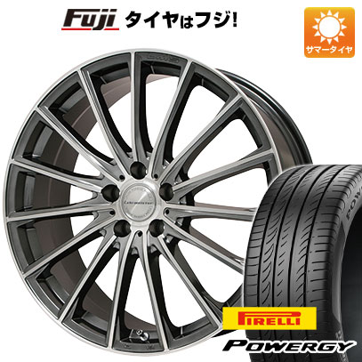 【新品国産車用5穴100】 夏タイヤ ホイール4本セット 225/40R18 ピレリ パワジー レアマイスター LM-S FS15 (ガンメタポリッシュ) 7.5J 18インチ(送料無料)