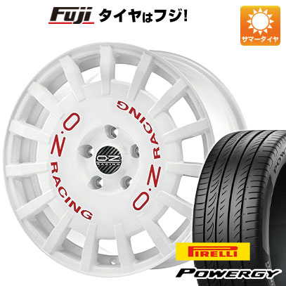 【新品国産車用4穴100】 夏タイヤ ホイール4本セット 205/45R17 ピレリ パワジー OZ ラリーレーシング 7J 17インチ(送料無料)｜フジコーポレーション