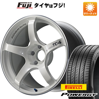 【新品国産車用5穴114.3】 夏タイヤ ホイール4本セット 215/50R17 ピレリ パワジー ヨコハマ アドバンレーシング TC-4 7.5J 17インチ(送料無料)｜フジコーポレーション
