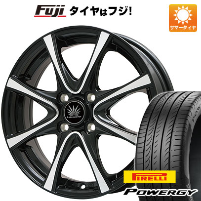 【新品 軽自動車】N-BOX タント スペーシア 夏タイヤ ホイール4本セット 165/55R15 ピレリ パワジー プレミックス アマルフィV Jr(ブラックポリッシュ) 4.5J 15インチ(送料無料)