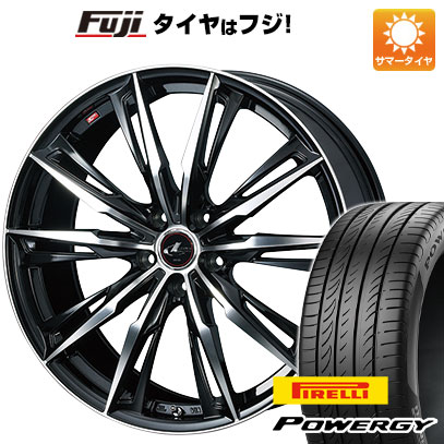 【新品国産車用5穴100】 夏タイヤ ホイール4本セット 215/45R17 ピレリ パワジー WEDS ウェッズ レオニス GX 7J 17インチ(送料無料)｜フジコーポレーション
