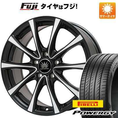 【新品】フリード 5穴/114 夏タイヤ ホイール4本セット 205/45R17 ピレリ パワジー プレミックス アマルフィV Jr(ブラックポリッシュ) 7J 17インチ(送料無料)