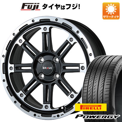 【新品 軽自動車】N-BOX タント スペーシア 夏タイヤ ホイール4本セット 165/55R15 ピレリ パワジー ブレスト バーンズテック ブレイブストリーム 5J 15インチ(送料無料)