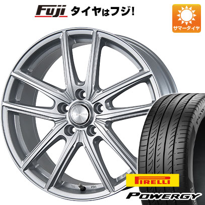 【新品国産車用5穴100】 夏タイヤ ホイール4本セット 215/45R17 ピレリ パワジー ブリヂストン エコフォルム SE-20 7J 17インチ(送料無料)｜フジコーポレーション