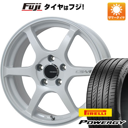 【新品国産車用5穴100】 夏タイヤ ホイール4本セット 225/60R17 ピレリ パワジー レアマイスター CS-V6(ホワイト) 7J 17インチ(送料無料)|フジコーポレーション
