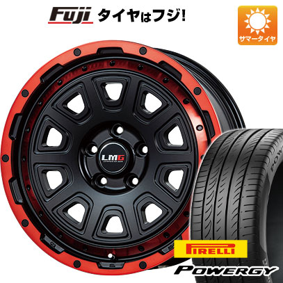 【新品】ヤリスクロス 夏タイヤ ホイール4本セット 205/65R16 ピレリ パワジー レアマイスター LMG DS-10 マットブラック/レッドリム 7J 16インチ(送料無料)