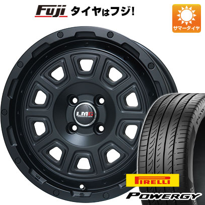 【新品 軽自動車】N-BOX タント スペーシア 夏タイヤ ホイール4本セット 165/55R15 ピレリ パワジー レアマイスター LMG DS-10 マットブラック 4.5J 15インチ(送料無料)|フジコーポレーション
