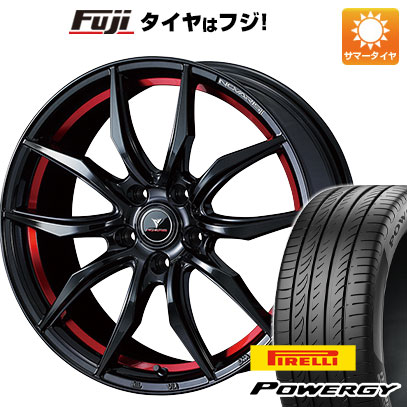 【新品国産車用5穴114.3】 夏タイヤ ホイール4本セット 215/60R17 ピレリ パワジー WEDS ウェッズ ノヴァリス ローグ VF 7J 17インチ(送料無料)