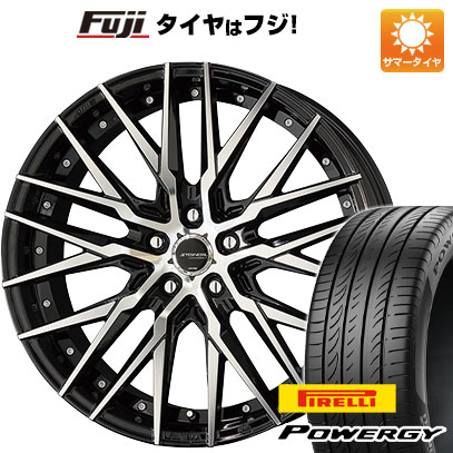 【新品国産車用5穴114.3】 夏タイヤ ホイール4本セット 225/45R18 ピレリ パワジー 共豊 シュタイナー CVX 8J 18インチ(送料無料) 84,590円
