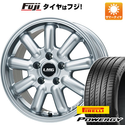 【新品国産車用5穴114.3】 夏タイヤ ホイール4本セット 225/60R17 ピレリ パワジー レアマイスター LMG MOS-9(シルバー) 7J 17インチ(送料無料)