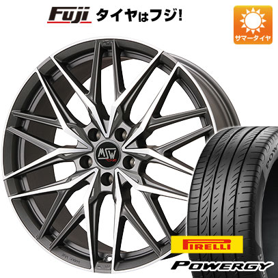 【新品国産車用5穴114.3】 夏タイヤ ホイール4本セット 225/45R19 ピレリ パワジー MSW by OZ Racing MSW 50(マットガンメタポリッシュ) 8J 19インチ(送料無料)