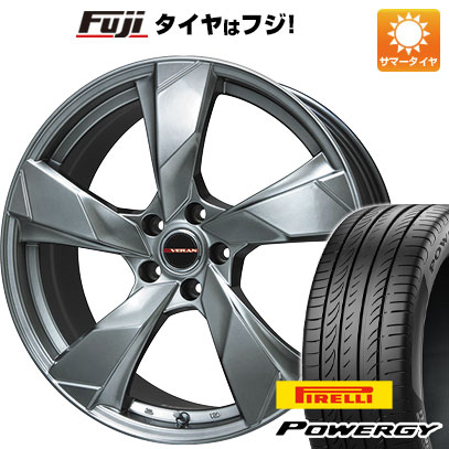 【新品国産車用5穴114.3】 夏タイヤ ホイール4本セット 225/45R19 ピレリ パワジー プレミックス ヴェランV(クロームハイパーシルバー) 8J 19インチ(送料無料)