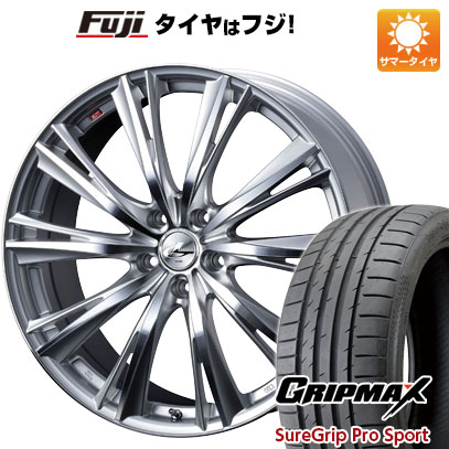 【新品国産車用5穴114.3】 夏タイヤ ホイール4本セット 225/40R19 グリップマックス シュアグリップ PRO SPORT BSW(限定) WEDS ウェッズ レオニス WX 19インチ(送料無料)|フジコーポレーション