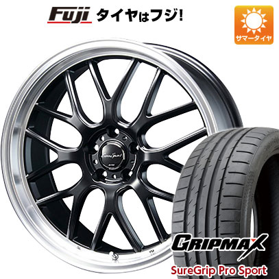 【新品国産車用5穴114.3】 夏タイヤ ホイール4本セット 225/40R19 グリップマックス シュアグリップ PRO SPORT BSW（限定） ブレスト ユーロスポーツ タイプ805 セミグロスブラック 8.5J 19インチ(送料無料)
