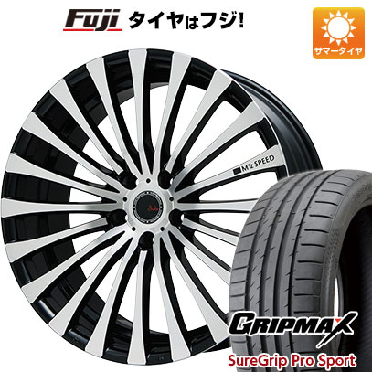 【新品国産車用5穴114.3】 夏タイヤ ホイール4本セット 225/35R19 グリップマックス シュアグリップ PRO SPORT BSW（限定） エムズスピード ジュリア 666モノブロック 8J 19インチ(送料無料)