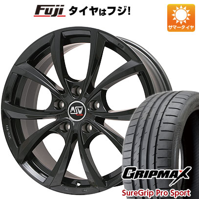 【新品国産車用5穴100】 夏タイヤ ホイール4本セット 225/40R18 グリップマックス シュアグリップ PRO SPORT BSW（限定） MSW by OZ Racing MSW 27(グロスブラック) 7.5J 18インチ(送料無料)
