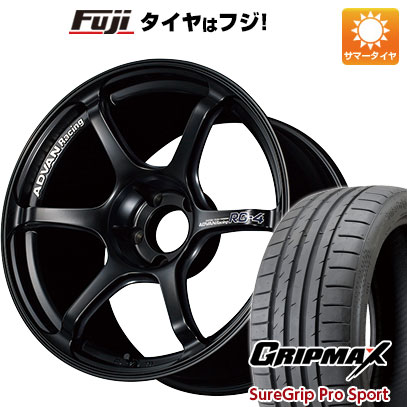 【新品国産車用5穴100】 夏タイヤ ホイール4本セット 225/40R18 グリップマックス シュアグリップ PRO SPORT BSW（限定） ヨコハマ アドバンレーシング RG-4 8J 18インチ(送料無料)
