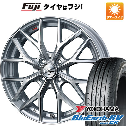 【パンク保証付き】【新品 軽自動車】ハスラー デリカミニ(4WD) 夏タイヤ ホイール4本セット 165/60R15 ヨコハマ ブルーアース RV-03CK WEDS ウェッズ レオニス MX 4.5J 15インチ(送料無料)
