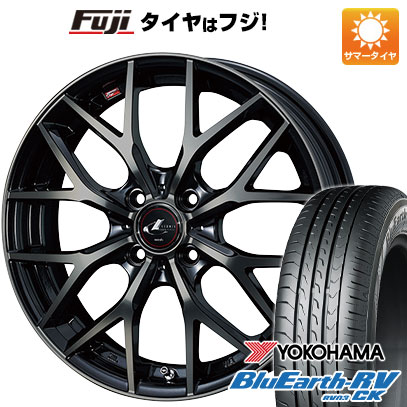 【パンク保証付き】【新品 軽自動車】エブリイワゴン 夏タイヤ ホイール4本セット 165/60R14 ヨコハマ ブルーアース RV-03CK WEDS ウェッズ レオニス MX 4.5J 14インチ(送料無料)|フジコーポレーション
