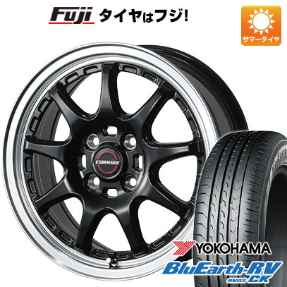 【パンク保証付き】【新品 軽自動車】エブリイワゴン 夏タイヤ ホイール4本セット 165/60R14 ヨコハマ ブルーアース RV-03CK ブレスト ユーロマジック タイプSC-9 4.5J 14インチ(送料無料)|フジコーポレーション
