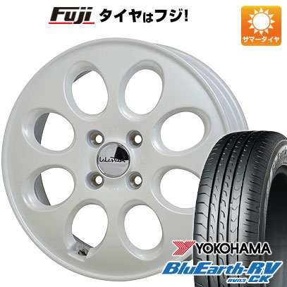 【パンク保証付き】【新品 軽自動車】N-BOX タント スペーシア 夏タイヤ ホイール4本セット 155/65R14 ヨコハマ ブルーアース RV-03CK ホットスタッフ ララパーム オーバル 4.5J 14インチ(送料無料)｜フジコーポレーション