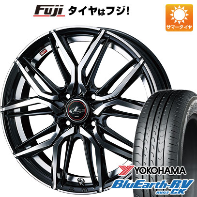 【パンク保証付き】【新品 軽自動車】エブリイワゴン 夏タイヤ ホイール4本セット 165/60R14 ヨコハマ ブルーアース RV-03CK WEDS ウェッズ レオニス LM 4.5J 14インチ(送料無料)