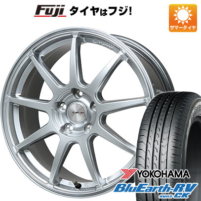 【パンク保証付き】【新品 軽自動車】ソリオ ハスラー 夏タイヤ ホイール4本セット 165/70R14 ヨコハマ ブルーアース RV-03CK レアマイスター LMスポーツ LM-QR ハイパーシルバー 4.5J 14インチ(送料無料) 46,020円