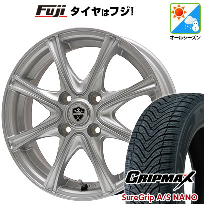 【新品 軽自動車】タフト ソリオ オールシーズンタイヤ ホイール4本セット 165/65R15 グリップマックス シュアグリップ オールシーズン ナノ(限定) エルベ エステローザ MZV シルバー 4.5J 15インチ(送料無料) 37,895円