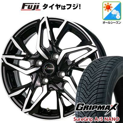 【新品 軽自動車】タフト ソリオ オールシーズンタイヤ ホイール4本セット 165/65R15 グリップマックス シュアグリップ オールシーズン ナノ(限定) ホットスタッフ クロノス CH-112 4.5J 15インチ(送料無料)