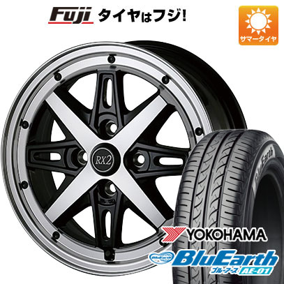 【新品 軽自動車】ハスラー デリカミニ(4WD) 夏タイヤ ホイール4本セット 165/60R15 ヨコハマ ブルーアース AE-01 アルジェノン フェニーチェ RX-2 5J 15インチ(送料無料)｜フジコーポレーション