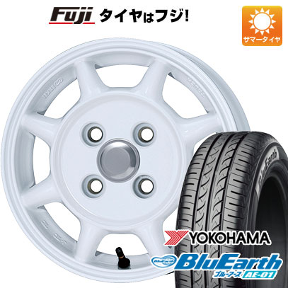 【新品 軽自動車】 夏タイヤ ホイール4本セット 145/80R13 ヨコハマ ブルーアース AE-01 ENKEI エンケイ SAM タフ 4.5J 13インチ(送料無料)｜フジコーポレーション