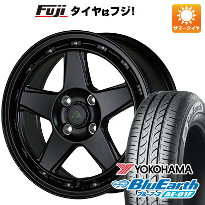 【新品国産車用4穴100】 夏タイヤ ホイール4本セット 195/55R16 ヨコハマ ブルーアース AE-01F ドゥオール アルジェノン フェニーチェ クロスXC5 6J 16インチ(送料無料)