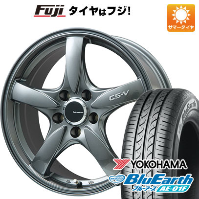 【新品国産車用5穴100】 夏タイヤ ホイール4本セット 205/55R16 ヨコハマ ブルーアース AE-01F レアマイスター CS-V(ガンメタ) 7J 16インチ(送料無料)｜フジコーポレーション 56,650円
