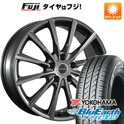 【新品国産車用5穴114.3】 夏タイヤ ホイール4本セット 195/65R15 ヨコハマ ブルーアース AE-01F ブリヂストン バルミナ AR12 6J 15インチ(送料無料)
