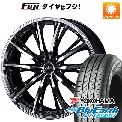 【新品国産車用5穴114.3】 夏タイヤ ホイール4本セット 205/60R16 ヨコハマ ブルーアース AE-01F WEDS ウェッズ レオニス RT 6.5J 16インチ(送料無料)