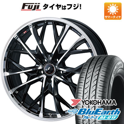 【新品国産車用5穴114.3】 夏タイヤ ホイール4本セット 205/60R16 ヨコハマ ブルーアース AE-01F WEDS ウェッズ レオニス MV 6.5J 16インチ(送料無料)