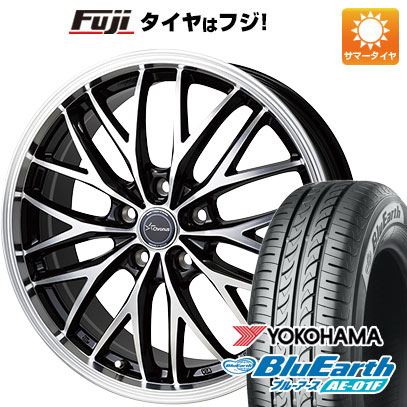 【新品】フリード 5穴/114 夏タイヤ ホイール4本セット 185/65R15 ヨコハマ ブルーアース AE-01F ホットスタッフ クロノス CH-113 6J 15インチ(送料無料)|フジコーポレーション