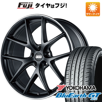 【新品国産車用5穴114.3】 夏タイヤ ホイール4本セット 245/40R19 ヨコハマ ブルーアース GT AE51 BBS GERMANY CI-R サテンブラック 8.5J 19インチ(送料無料)